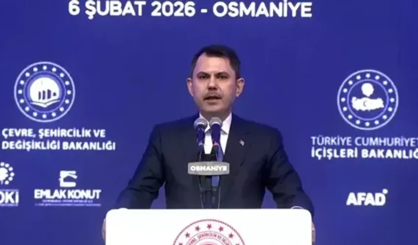 Bakan Kurum, 6 Şubat Depremleri Anma Programı ve Toplu Açılış Töreni'nde konuştu: