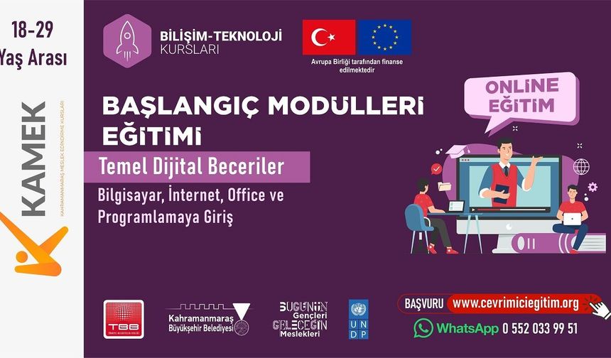 KAMEK’ten Gençlere Uluslararası Destekli Dijital Eğitim