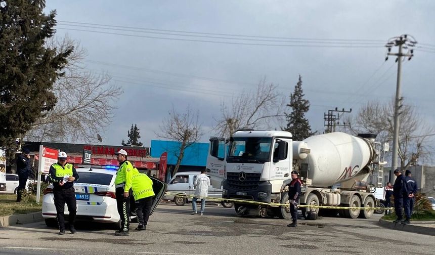 Kahramanmaraş'ta beton mikseri ile çarpışan motosikletin sürücüsü öldü