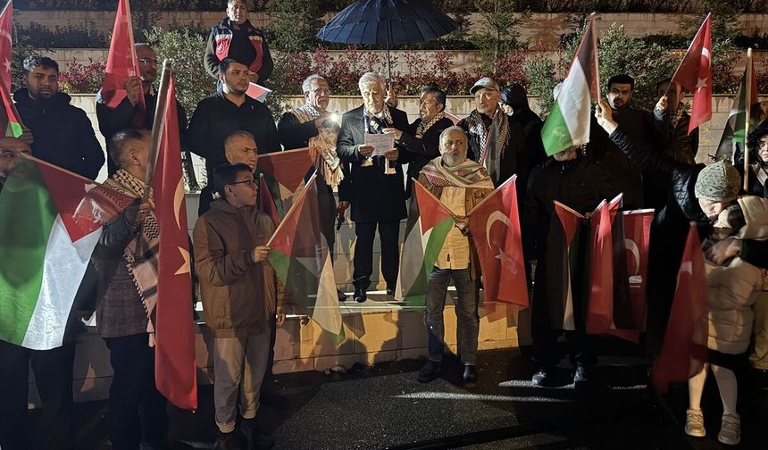Kahramanmaraş'ta İsrail'in Filistinli esirlere yönelik 'idam yasası' protesto edildi