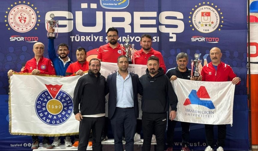 KSÜ’lü Güreşçilerden ÜNİLİG Türkiye Şampiyonası’nda Büyük Başarı