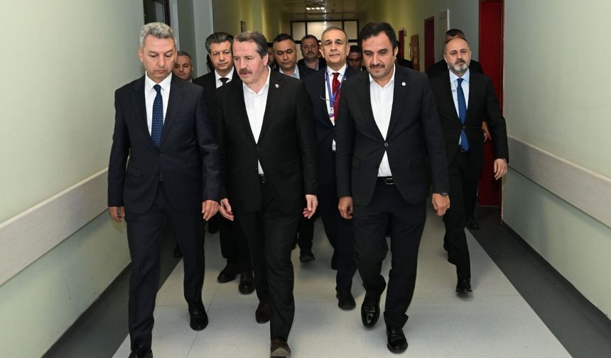 Memur-Sen Genel Başkanı Ali Yalçın KSÜ Tıp Fakültesi Hastanesinde Tedavi Gören Yaralıları Ziyaret Etti