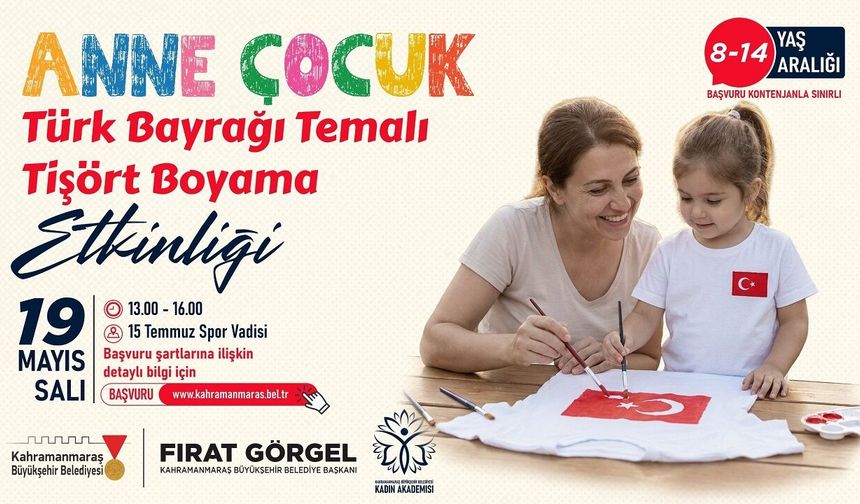 Büyükşehir’den 19 Mayıs’a Özel Anne – Çocuk Etkinliği; Başvurular Başladı