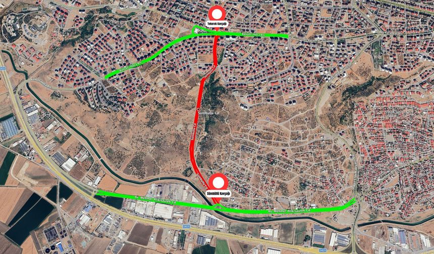 Sümbüllü Caddesi Çift Yönlü Olarak Trafiğe Kapatıldı!