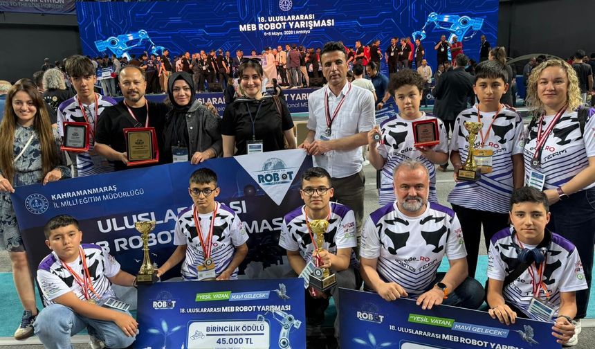 Uluslararası MEB Robot Yarışması’nda Kahramanmaraş’tan Büyük Başarı