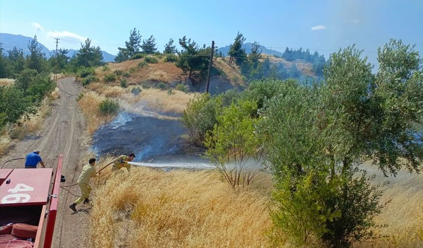 Kahramanmaraş'ta tarım arazisinde çıkan yangın kontrol altına alındı