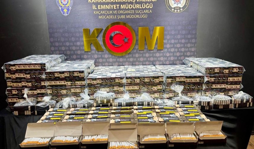 Kahramanmaraş’ta kaçak tütün operasyonu: 7 şüpheli hakkında adli işlem başlatıldı