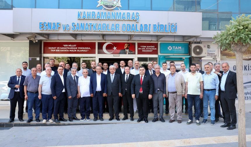 KMTSO’dan KMESOB Başkanı Ahmet Kuybu’ya Hayırlı Olsun Ziyareti