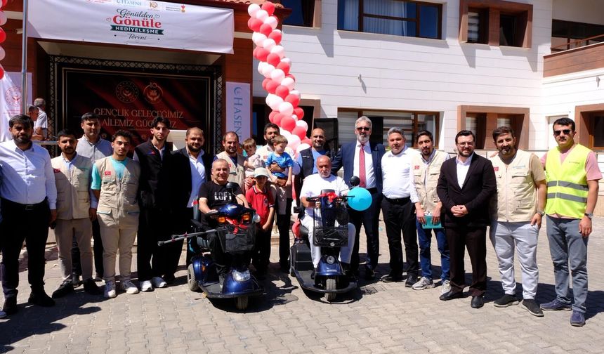 Kahramanmaraş'ta engellilere medikal malzeme yardımı yapıldı