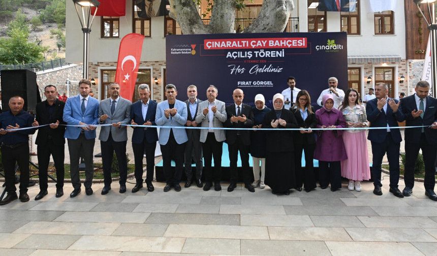 Şehrin Yeni Buluşma Noktası Çınaraltı Çay Bahçesi Hizmete Açıldı