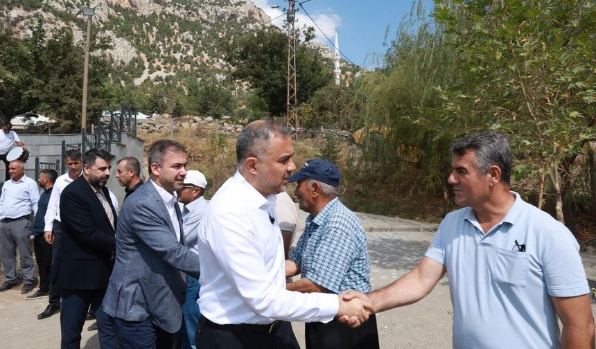 Başkan Toptaş, Kertmen’de güreş sahasını inceledi
