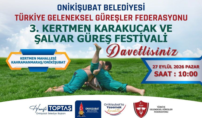 Türk güreşinin nabzı bu yıl da Onikişubat Belediyesi imzasıyla Kertmen’de atacak