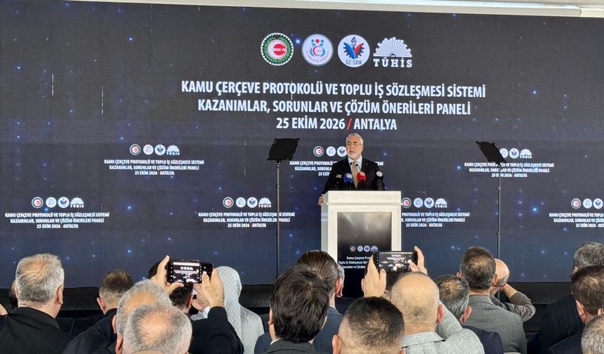 Bakan Işıkhan, Antalya'da Öz Sağlık-İş Sendikası'nın programında konuştu: