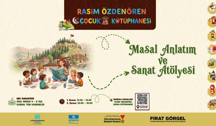 Miniklerin Cumartesi Keyfi Masal ve Sanatla Taçlanıyor