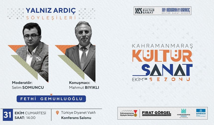 Büyükşehir’den 31 Ekim’de Edebiyat ve Gençlik İçin İki Özel Buluşma